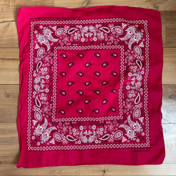 Kaiser Collection Accessories - Kaiser Collection Fuchsia Paisley Pattern Cotton Bandana